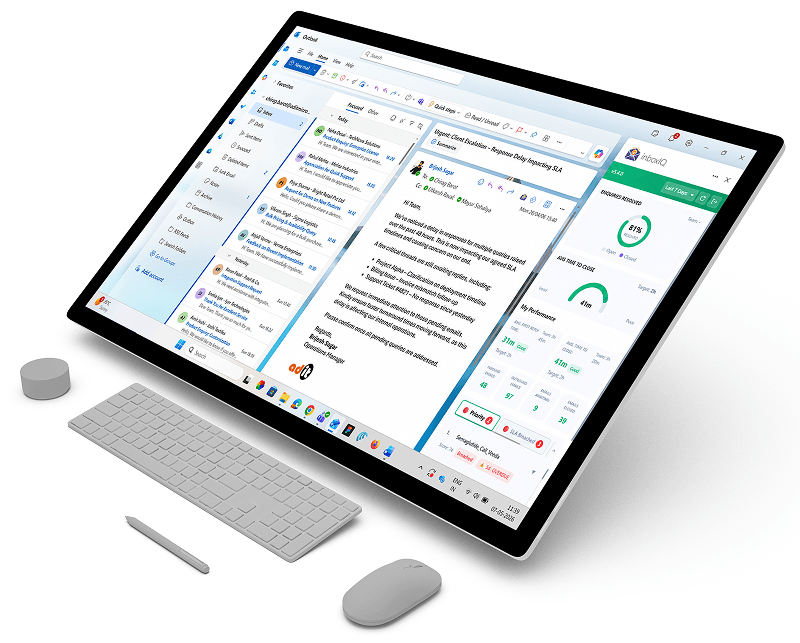 Outlook inboxIQ panel